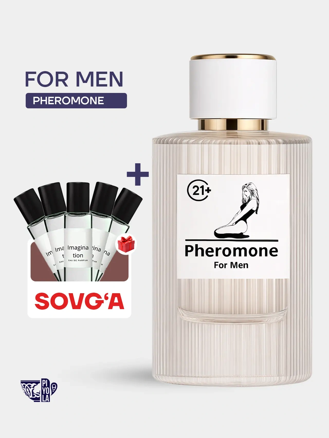For Men Pheromone Perfume 50ml + Bonus 🎁 5 ta podarochniy nabor